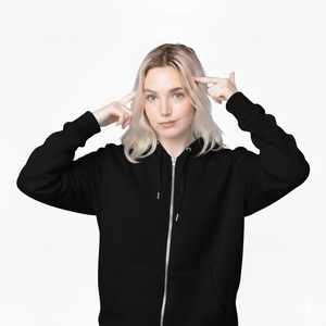 เสื้อฮู้ดไหมพรมพิมพ์ลายโลโก้ตามสั่งสำหรับผู้หญิง พร้อมป้าย 100% ผ้าฝ้าย - Product Image 5
