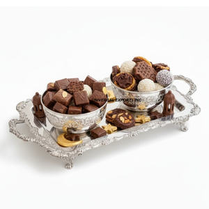 Tazón de Chocolate de Metal Martillado, Tazón de Dulces Hecho a Mano de Alta Calidad, Tazón de Chocolate de Metal de Diseño Clásico y Elegante, Nuevo y Lujoso - Product Image 5