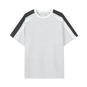 เสื้อยืดแขนสั้นผ้าฝ้ายเรียบง่ายลายปะติดโลโก้ฤดูร้อน สำหรับโฆษณาเชิงวัฒนธรรม ชุดยูนิฟอร์ม งาน DIY พิมพ์โลโก้ เสื้อยืดแฟชั่น - Product Image 3