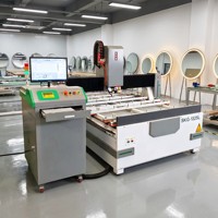 Machine de traitement de gravure au laser pour l'élimination de la peinture sur miroirs de salle de bain écologiques