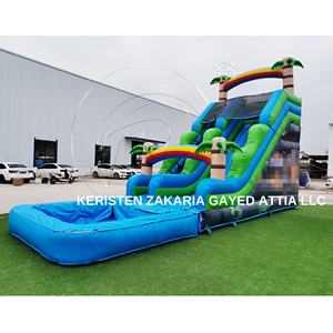 Centro de juegos inflable de alta capacidad, de calidad comercial, con tobogán y castillo inflable de fútbol para alquiler en fiestas infantiles. - Product Image 3