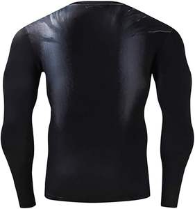 เสื้อรัดกล้ามเนื้อคุณภาพสูงสำหรับผู้ชาย เสื้อรัดกล้ามเนื้อและกางเกงขาสั้นแบบสั่งทำพิเศษ ยืดหยุ่นกระชับ เหมาะสำหรับกีฬา MMA ยิวยิตสู และกราปลิง สำหรับผู้ชาย - Product Image 2