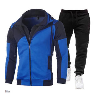 ชุดวอร์มและกางเกงวิ่งออกกำลังกายผ้าคอตตอน100% เสื้อกีฬาระบายอากาศมีฮู้ดของผู้ชาย - Product Image 1