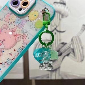 เคส casetiki 2 in 1วาดอีพ็อกซี่กับหมีโปร่งใสสร้อยข้อมือดาวหัวใจอุปกรณ์เสริมเคสโทรศัพท์มือถือสำหรับ iPhone <span class=keywords><strong>15</strong></span> 14 PM - Product Image 6