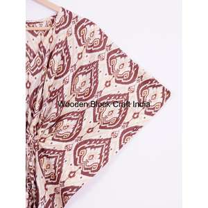 100% Cotton <b>Kaftan</b> Indian Cotton Dress Bohemian Cotton Robe Summer Wear <b>Kaftan</b> Night Wear <b>Womens</b> <b>Kaftan</b> For Gift - Product Image 4