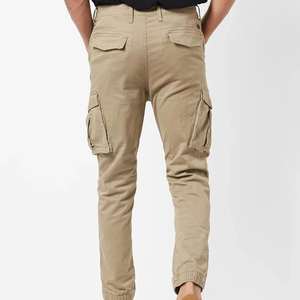 Pantalon cargo décontracté pour homme, léger et durable, tissu en coton de haute qualité, jambe droite, tactique d'extérieur, ample, séchage rapide, vente en gros personnalisée - Product Image 2
