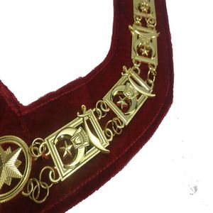 Collar de cadena Enchapado en oro, conjunto de 16 joyas, Regalia masónica - Product Image 4