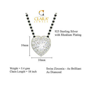 Compre un Conjunto de Mangalsutra de Plata Pura, Joyería Fina con Diamante de Corte Esmeralda Chapado en Oro, para Regalo de Boda o Fiesta para Esposa - Product Image 3