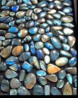 Pierre de Labradorite en vrac de qualité AAA, multi-éclats, formes mélangées, cabochon d'agate vert, pierre précieuse naturelle certifiée par un tiers, vente en gros