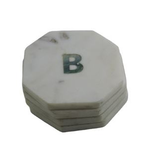 Posavasos de té de mármol con el mejor diseño de forma octogonal, posavasos para servir té de mármol a precio barato - Product Image 1