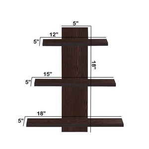 Traditional Luxury Decorative Storage Rack Wooden Wall Shelves Hanging Multifunction Customised Book Shelf Home Decor Wood - Product Image 4