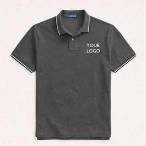 เสื้อโปโลผู้ชายสั่งทำขายส่ง ผู้ผลิต OEM ผู้จัดจำหน่าย ผ้าคอตตอนปิเก้ 180-240 GSM รับผลิตแบรนด์ส่วนตัว ส่งออกจำนวนมาก - Product Image 1