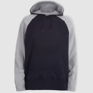 Classique unisexe noir pull à capuche doux coton mélangé poche kangourou cordon réglable chaud Durable sweat pour l'hiver - Product Image 1