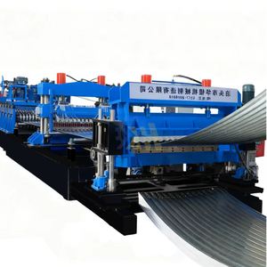 <span class=keywords><strong>Machine</strong></span> de formage automatique de tôles en acier galvanisé Huakun pour usage mural, largeur d'alimentation 1250 mm, épaisseur de laminage 3-4 mm - Product Image 2