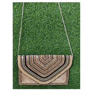 Sac de messager en toile durable pour femme bohème brodé perlé pour soirée shopping pochette de mariage indien sac à bandoulière afghan - Product Image 3