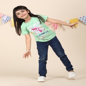 Customized 100% Cotton round Neck T-Shirt for Girls Available in Different Printing Methods and Materials Hand for Sale - Product Image 2