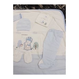 Set di scariche ospedaliere per bambini da 10 pezzi a tema giraffa 100% cotone naturale