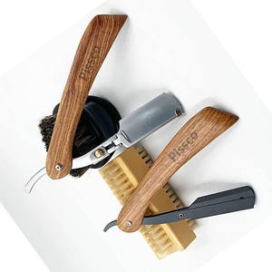 Navaja de afeitar recta de acero inoxidable personalizada de fábrica directa Pissco para hombre, con logotipo personalizado, 1 pieza. - Product Image 5
