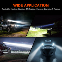 Projecteurs de recherche marins sans fil à télécommande 7 pouces 50W, projecteurs LED à montage sur véhicule pour camping, tout-terrain, camion, bateau