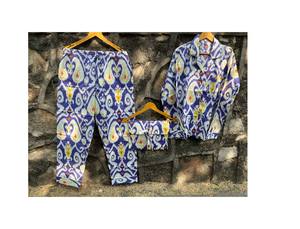 <b>Women's</b> Ultra-Soft 100% Cotton Floral Hand Block Print Pajama Set Light Night Dress with Pants and <b>Shirt</b> for Spring and Summer - Product Image 6