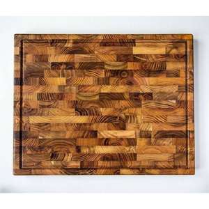 Tabla de cortar de madera sostenible para uso en cocina de alta gama con tabla de cortar de primera calidad con acabado antiguo - Product Image 5