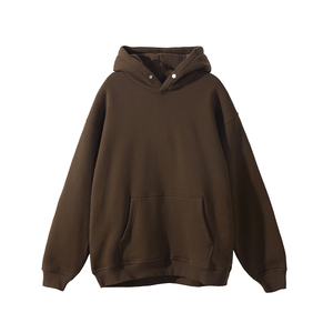 Sweats à capuche lourds de haute qualité pour hommes cordes d'épaule de goutte respirantes surdimensionnées conception empilée lourde pour l'automne - Product Image 5