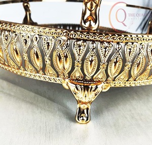 Modern Metal Cake Stand with Sophisticated Design, Perfect <b>for</b> Cakes, <b>Cupcakes</b>, and Desserts - Product Image 1