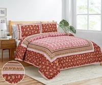 Draps de lit en lin 100% écologiques faits sur mesure, motif végétal imprimé, disponibles en tailles King et Queen, y compris des taies d'oreiller pour la revente