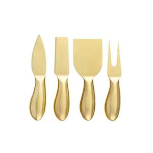 Ensemble de couteaux à fromage en acier inoxydable avec finition dorée utilisé pour servir le petit-déjeuner, les hôtels et les restaurants - Product Image 3