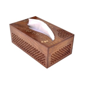 Porte-mouchoirs en bois de manguier élégant et de qualité supérieure édition spéciale pour vos accessoires de bureau articles de décoration intérieure. - Product Image 6