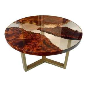 Sculpture de table décorative pour la maison, moderne, personnalisable, écologique, en résine imperméable, peinte à la main, avec des options d'incrustation uniques - Product Image 1