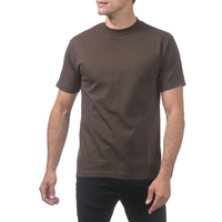 T-shirt uni PROCLUB PRO CLUB pour homme, coupe classique, décontracté, manches courtes, coton, fibre de bambou, séchage rapide, respirant