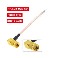 Câble Pigtail SMA Femelle à une extrémité de 15 cm pour soudure sur PCB, RG316, pour Routeur WiFi Sans Fil, GPS, GPRS, Connecteur Jackplug à faible perte