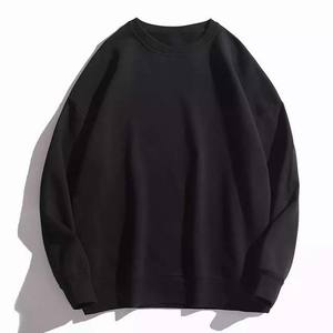 Basiques pas cher prix hiver thermique couleur unie plaine gros sweat coton polaire 6535 unisexe pull hommes sweats - Product Image 6