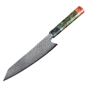 Vente en gros de commandes en vrac personnalisées OEM ODM Service couteau de chef professionnel fait main couteau de cuisine couteau damas en bois de couleur - Product Image 4