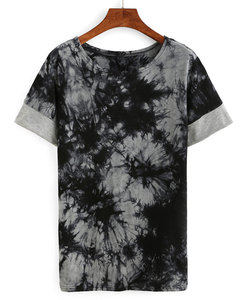 Camiseta Tie-Dye para Hombre al por Mayor, 100% Algodón, Sublimación, Logotipo Personalizado, OEM - Product Image 5