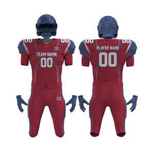 Servicio OEM al por mayor de buena calidad de impresión por sublimación logotipo personalizado fútbol americano Jersey conjunto para hombres uniforme - Product Image 4