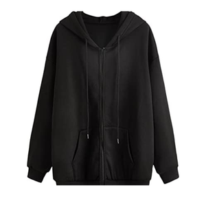 Sweat-shirt à capuche oversize à manches longues et à cordon de serrage pour femmes, vente en gros OEM personnalisée - Product Image 5