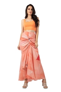 ชุดสตรีทแวร์ขนาดเล็กแฟชั่นบอกว่ากระโปรงผ้าวิสคอสสไตล์โบฮีเมียนสำหรับผู้หญิงกระโปรงยาวยาวจากอินเดีย - Product Image 2