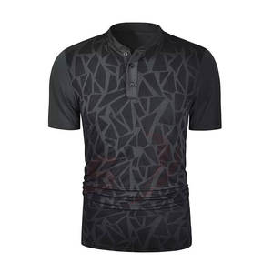 เสื้อโปโลแขนสั้นสำหรับใส่เล่นกีฬา,เสื้อโปโลใส่สบายระบายอากาศได้ดีพิมพ์ลายแบบระเหิดตามสั่ง - Product Image 1