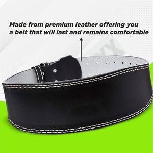 Cinturones Acolchados de Cuero Personalizados, Nuevos, Ajustables, de Piel de Vaca, Transpirables, para Levantamiento de Pesas y Entrenamientos - Product Image 4