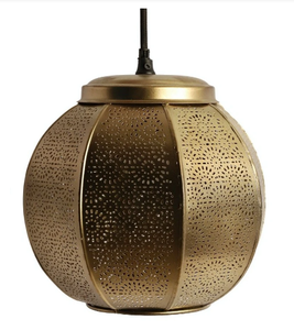 AK Brass <b>Large</b> Size Metal <b>Lantern</b> With Moroccan Design In Gold Finished Standard Hanging <b>Lantern</b> For Diwali Decor / Hotel Decor - Product Image 2