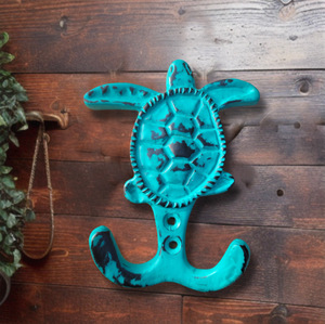 High Quality Turtle Brass Aqua Distressed Animal Wall <b>Coat</b> Hat Keychain Hanger Very Cheap Wholesale Price for Clothing Use - Product Image 2