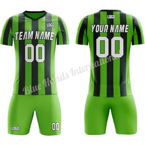 Conjunto de Ropa Deportiva de Fútbol para Hombre de Alta Calidad, Transpirable, con Diseños Impresos Personalizados para el Equipo Personalizado de Pakistán, Blue Hands International - Product Image 5