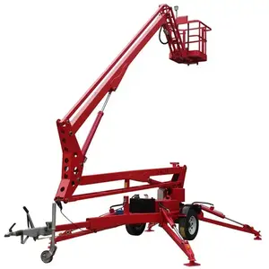 2024 Lift 6m 8m 12m 14m 16m Cherry picker 4x4 truck mounted boom lift car crane with basket buy cherry picker with fast delivery