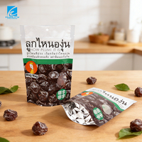 Op maat gedrukte verpakkingen voor gedroogd fruit, staande ziplock zakken, gelamineerd plastic, vochtbestendig, zuurstofdicht, geschikt voor levensmiddelen.