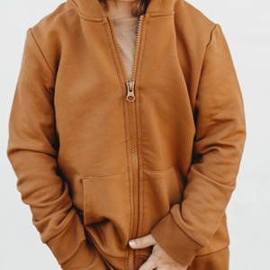 Sweat à capuche zippé en bambou pour enfants coton bio français éponge garçons sweats à capuche zippés sweats à capuche zippés pour enfants - Product Image 6