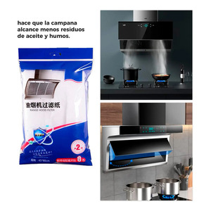 2 Adhesive Filters for Kitchen <b>Smoke</b>-Proof <b>Extractor</b> Hoods - Assorted Colors - Product Image 4