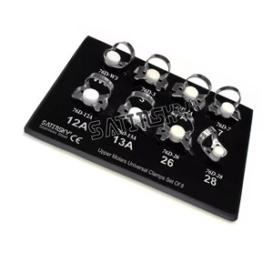 Kit de démarrage Satinsky Enterprises 18 pièces pour digue de Koffner manuelle, avec cadre, poinçons et instruments chirurgicaux dentaires en acier inoxydable - Product Image 5