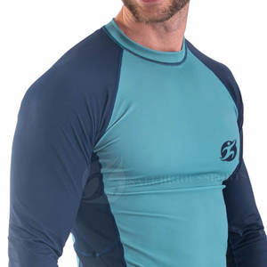 Haute qualité personnalisé hommes Rash Guard long séchage rapide Spandex avec la dernière conception pour la formation de combat vente en ligne Logo personnalisé - Product Image 6